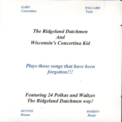 Ridgeland Dutchmen "Plays Those Songs That Have Been Forgotten" - Click Image to Close